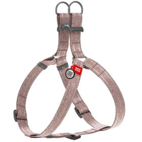 Re Cotton Dog Harness Eco Friendly for Small Dogs Medium Large Dogs Reflective Harness with Adjustable Size for Male Female Dogs Brown Color Larg
